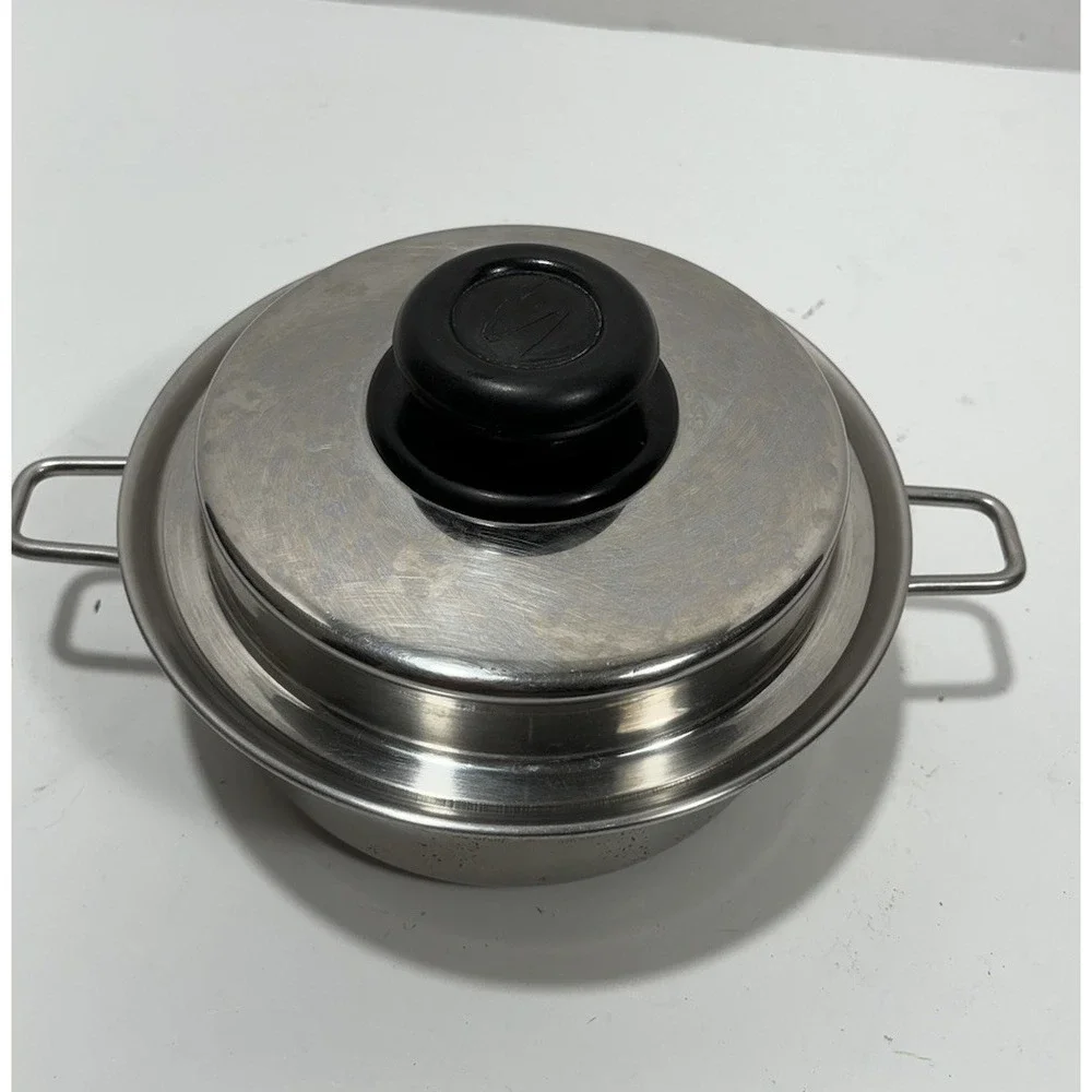 Saladmaster Xp7 316 1 Quart Saucepan w/ Lid and Handles 0.9qt Surgical Stainless